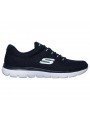 Zapatillas Skechers Sport Summits Quick Lapse, modelo 12985, color marino NVLB, lateral exterior