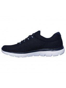 Zapatillas Skechers Sport Summits Quick Lapse, modelo 12985, color marino NVLB, lateral interior