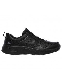 Zapatilla Skechers Online Performance Go Walk Steady, modelo 124111, color negro BBK, lateral exterior