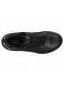 Zapatilla Skechers Online Performance Go Walk Steady, modelo 124111, color negro BBK, vista aerea