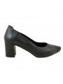 Comprar Online Zapatos Yokono Shoes con tacon ancho, modelo Georgia 002, color negro, vista lateral exterior