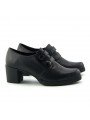 Comprar Online Zapatos Yokono Shoes con tacon ancho, modelo Dana 008, color negro, vista lateral exterior