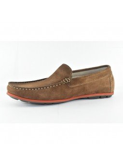 Comprar Online Zapato tipo Mocasín Evoke Fluchos, modelo F0424, color castaño marrón, vista lateral interior