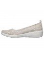 Comprar online manoletina Skechers Ayra Airy days, modelo 23758, color natural NAT, vista lateral interior