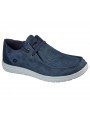 Comprar Online Zapatos Skechers Relaxed Fit Streetwear Melson Raymon tipo mocasín, color azul BLU, modelo 66387