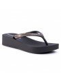 Comprar online chanclas con plataforma Ipanema, modelo 82764 Mesh V Plat Fem, color negro, vista de portada