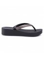 Comprar online chanclas con plataforma Ipanema, modelo 82764 Mesh V Plat Fem, color negro, vista lateral exterior