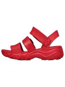 Comprar Sandalia Skechers Cali Gear D´Lites 2 Style Icon, modelo 111061, color rojo, vista lateral interior