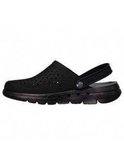 Comprar Online Zueco Skechers Cali Gear GoWalk 5 Astonished, modelo 243002, color bkcc negro-gris, vista lateral interior