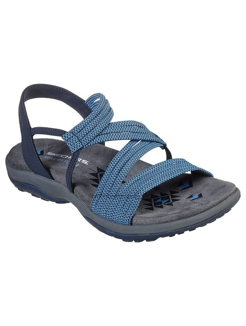 Sandalias Skechers Reggae Slim Skech Appeal, modelo 41180 en color azul Nvy, vista portada.