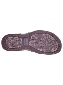 Sandalias Skechers Reggae Slim Skech Appeal, modelo 41180 en color malva Plum, vista de la suela.