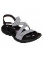 Sandalias Skechers Reggae Slim Skech Appeal, modelo 41180 en color negro blanco bkw, vista de portada.