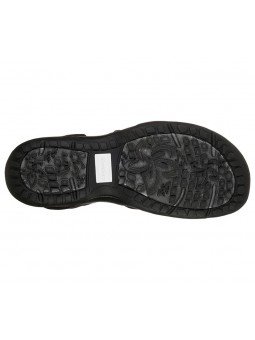 Sandalias Skechers Reggae Slim Skech Appeal, modelo 41180 en color negro blanco bkw, vista de la suela.