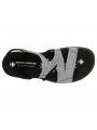 Sandalias Skechers Reggae Slim Skech Appeal, modelo 41180 en color negro blanco bkw, vista aerea.