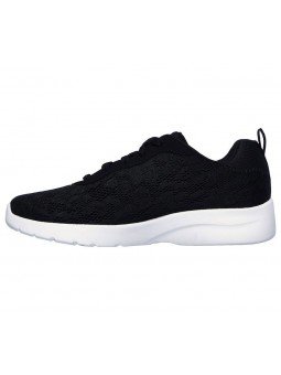 Zapatillas skechers sport, modelo 12963, color negro BLK, vista lateral interior