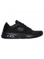 Zapatilla deportiva SKECHERS Dyna Skech Air, modelo 52559, color BBK negro, con cordones, camara de aire, vista lateral