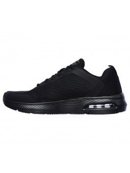 Zapatilla deportiva SKECHERS Dyna Skech Air, modelo 52559, color BBK negro, con cordones, camara de aire, vista interior