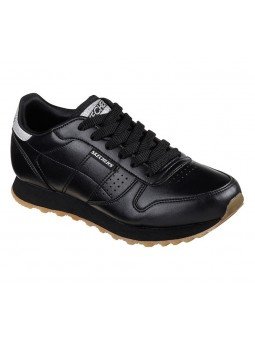 Zapatillas deportivas SKECHERS OG 85 Old School Cool, color BLK Negro, modelo 699, con cordones, vista portada.