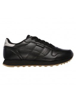 Zapatillas deportivas SKECHERS OG 85 Old School Cool, color BLK Negro, modelo 699, con cordones, vista lateral