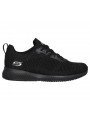 Zapatillas deportivas SKECHERS Bobs Sport Squad Total Glam 32502, color BKSL negro glitter, con cordones, vista lateral