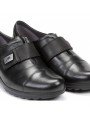 Zapato piel Fluchos, cierre velcro, color negro, modelo 1071, en piel, vista portada