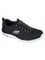 Zapatillas deportivas Skechers Relaxed Fit , modelo 12829, color BKMT Negro Multicolor, con cordones elásticos, vista portada