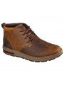 Bota Skechers Evenston Renli 210141CDB Marrón, con cordones, vista portada