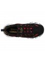 Zapatillas deportivas Skechers D'Lites Mountain Alps 149100 BKRD Negro Tartan Rojo, con cordones, vista superior