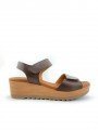 Sandalias Cuña SERGIOTTI Doble velcro s49-8446 testa Marrón, portada