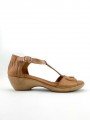 Sandalias Cuña SERGIOTTI sn6-711 terra Marrón Camel, portada