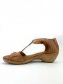 Sandalias Cuña SERGIOTTI sn6-711 terra Marrón Camel, lateral interior