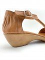 Sandalias Cuña SERGIOTTI sn6-711 terra Marrón Camel, cierre