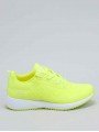 zapatillas skechers, bobs sport squad 33162, amarillo nyel neon, lateral