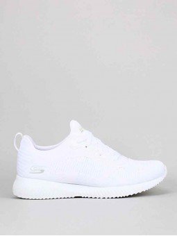 Comprar Sneaker Skechers Sport Bobs Squad Tought Talk, modelo 32504, color blanco WHT