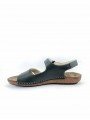 Sandalias Planas Walk & Fly 7261-45000 Negro, lateral interior