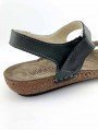 Sandalias Planas Walk & Fly 7261-45000 Negro, velcro