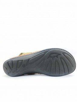 Sandalias planas Walk & Fly 3861-43850 verde oliva , suela