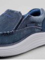 Mocasines Skechers Status 2.0 Mosent, modelo 66014, color blu Azul, detalle