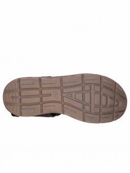 Comprar Online Sandalia Skechers relaxed fit relone senco, modelo 66067, color marrón, vista suela.