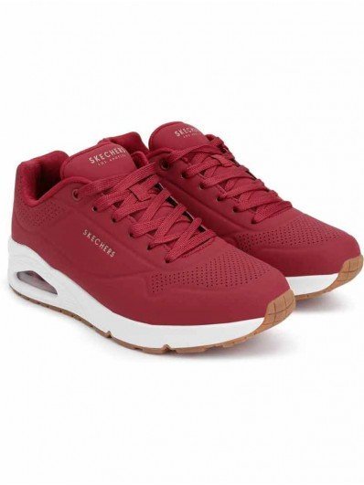 imagenes de zapatos skechers de hombre rojo