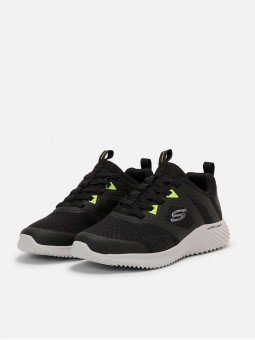 Zapatillas Skechers Bounder High Degree 232279 Negro amarillo blk