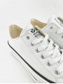 Zapatillas Victoria Tribu Piel Vegana 1061106 blanco, tipo converse