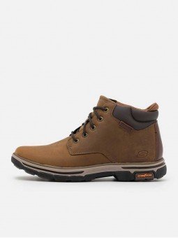 Botas Skechers Relaxed Fit Segment 2.0 Brogden 204394 dsch marron, vista lateral exterior.