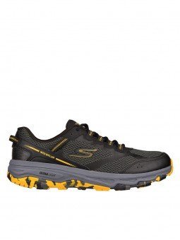 Zapatillas Skechers GOrun Trail Altitude Marble Rock, modelo 220112 bkyl, color negro, vista lateral