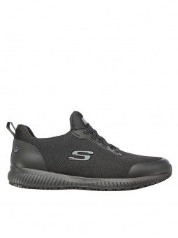 Zapatillas Skechers de trabajo Work Relaxed Fit Squad SR Mytor, modelo 200051 ec blk, color negro, vista lateral