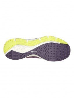 Zapatillas de correr Skechers Gorun Consistent Vivid Dreams, modelo 128276 mve, color malva, vista suela