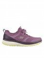 Zapatillas de correr Skechers Gorun Consistent Vivid Dreams, modelo 128276 mve, color malva, vista lateral.