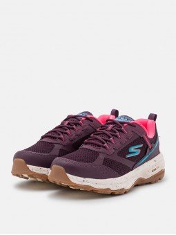 Zapatillas de montana Skechers GOrun Trail Altitude New Adventure, modelo 128205 plum, color morado, vista portada.