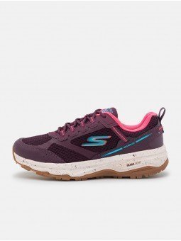 Zapatillas de montana Skechers GOrun Trail Altitude New Adventure, modelo 128205 plum, color morado, vista lateral